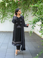 Raad Luxury Embroidered Chiffon 4 Piece Stitched Suit RD24LEF RA01-9599